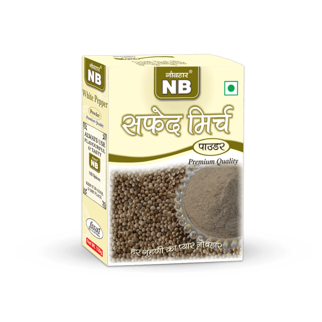 White Pepper Powder - Naubahar Masale